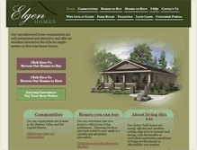 Tablet Screenshot of elgenhomes.com